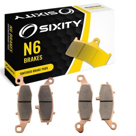 Sixity N6 Front Sintered Brake Pads compatible with Suzuki GSX600F Katana FW FX FY FK1 FK2 1998-2002 Complete Set