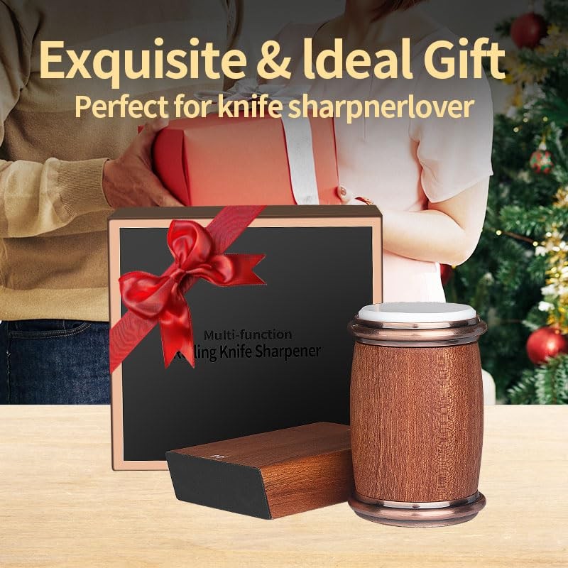 Manual sharpening tool Tumbler Rolling Knife Sharpener - Made Enjoyment