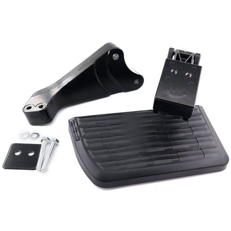 QHHR 75302-01A Rear Bed Step Retractable Bumper Step for Ford