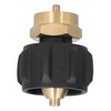 Refill Adapter 1/4in Tank Cylinder Coupler Gas Propane Regulator Valve