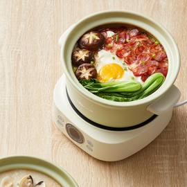 Bear Electric Clay Pot DSG-D30S1, Fast Stew Pot for Casserole Rice & Porridge, Chinese Soup Maker, 3L