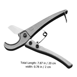 SHINEOFI Ratcheting Tube Cutter for PVC Ppr and Hose One Handed Cutting Tool with Durable Stainless Blades for Plumbing and Multi Tubing