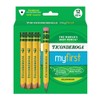Ticonderoga My First Short Triangular Wood-Cased Pencils, #2 HB Soft,