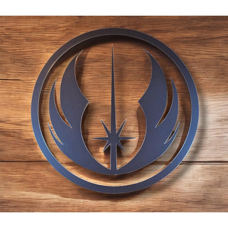 Jedi Order Chrome Vinyl Decal, 2 Pack (Silver Chrome)