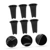 KONTONTY 4 Inch Tall Orchid Flower Pots Plastic Planting Cups