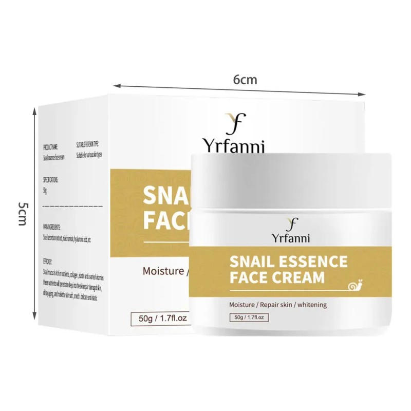 Crema Reparadora De Mucina De Caracol, Hidratante Facial De