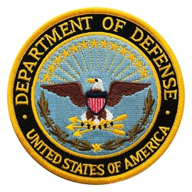 Miltacusa Military Department of Defense DOD Patch [Hook Fastener Backing - 3.5 X 3.5 -P6]