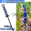 Toiclebor Rain Gauge Outdoor,Freeze Proof Plastic Tube with Black Spiral