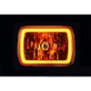 Octane Lighting 7X6 Inch Amber SMD LED Glass/Metal Headlight Halogen