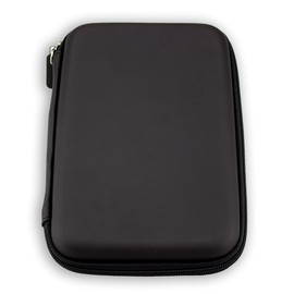 caseroxx GPS Case for Garmin Camper 760 LMT-D, GPS Case with Zip and Elastic Band in Black, black