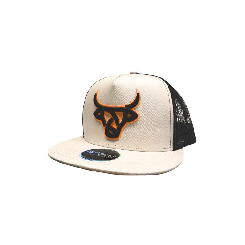 Lost Calf Zion Flat Bill Adjustable Snapback Cap Hat Grey/Black