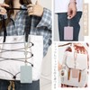 Pass Case, Women's, with Reel, PU Leather, 2 Pieces, Double-Sided,