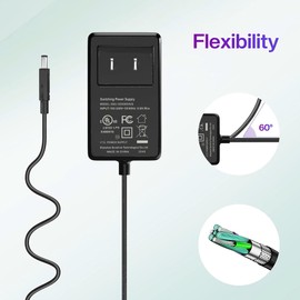 J-ZMQER 5ft UL 12V 2A-3A AC Adapter Charger Compatible with Elmo ADS0243-U120200 P30 XGA Visual Presenter Power with Extension 6ft Connectcor Plug Cable Mains