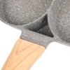 4‑Hole Egg Frying Pot Pancake Pan with Wood Handle for