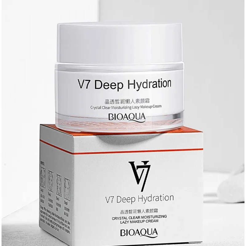 Crema Facial Bioaqua V7 Deep Hydration Crystal Hidratante Todo Tipo