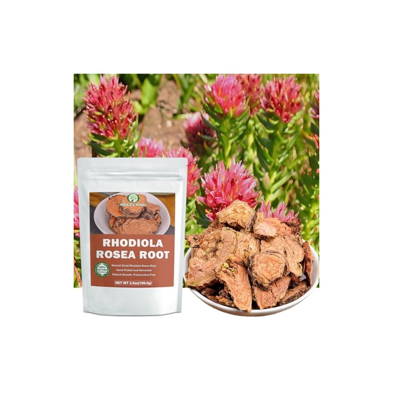 HOLFLYING Raíz De Rhodiola Rosea Seca Natural Para Té -