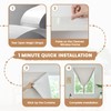 Jilron Adhesive Curtain,100% Blackout Curtains, No Drilling, Suitable for Multi-Scenes
