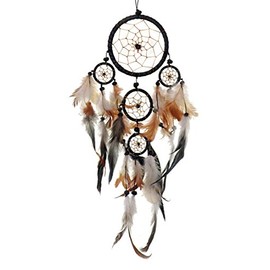 Dream Catcher 9 cm Diameter with one big ring and 4 small rings, Dreamcatcher