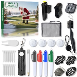 Golf Advent Calendar 2026 for Men Teen Boy,24 Days Christmas Countdown Calendar with Golf Balls, Tees, Ball Markers, for Father, Husband,Boyfriend and Golf Lovers