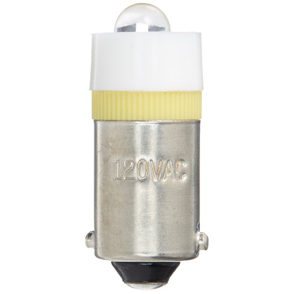 Eiko LED-120-MB-Y T3-1/4 BA9S Halogen Bulb, 110-130 VAC, Yellow