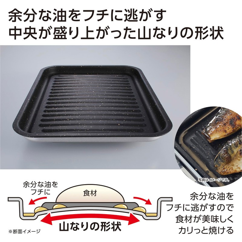 Takehara Can, Made in Japan, Wide Grill Tray, Grill Plate,