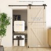 TSMST 4FT Sliding Barn Door Hardware Kit, Heavy Duty Sturdy