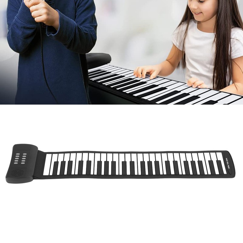 Roll Up Piano 49 Keys 4D Surround Sound USB Battery