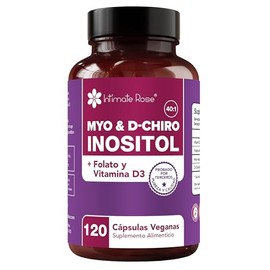 Myo y D-Chiro Inositol con Folato - Ratio 40:1 2000mg por porción, 120 Caps