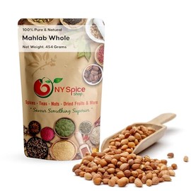 NY SPICE SHOP Mahlab Seed Whole – Raw Spice Mahlepi – Dried Mahlepi - Dry Mahlep Aromatic Traditional Spice for Pastry and Baking – 8 Ounce
