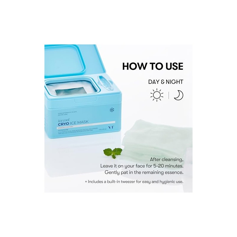 Hojas de Mascarilla VT COSMETICS (Mascarilla Cryo Ice)