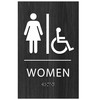 ADA CENTRAL SIGNS - 6"X9" Womens Accessible Restroom Sign -