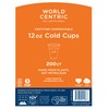 World Centric Compostable Cups 12 oz - Clear Cold Cups