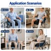 Adjustable Height Wheelchair Wedge Pommel Cushion, Prevents Forward Sliding