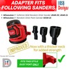Sander Vacuum Adapter for MILWAUKEE Sanders - Shop Vac Attachment