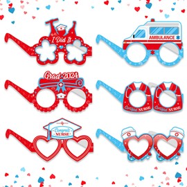 Habbiful 12Pairs Nurse Graduate Eyeglasses for Nurse Gift Nursing School Essentials Medical Assistant Accessories for Hospital School Nurse Doctor Supplies,Nurses Day Party Decor