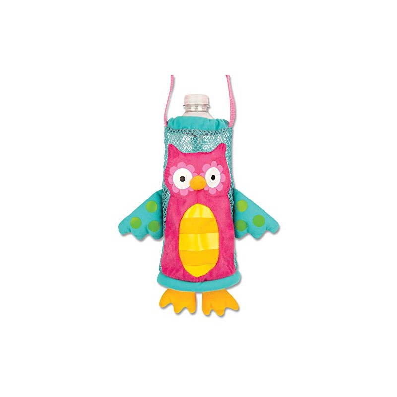Stephen Joseph SJ670176A Children's Owl Bottle Holder, Polyester, Pink