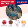 Destination Vinyl ltd 2 x MDF Glossy Top Coasters Round