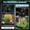REPTI HOME Reptile Light Fixture with Dimming Thermostat, 8.5 Inch