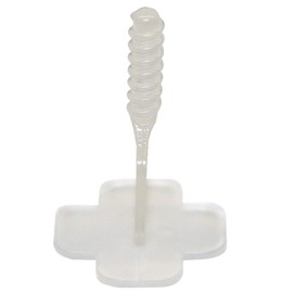 Karl Dahm Thread Tabs Base for 2 mm Joints, Pack of 500, Transparent, Threaded Base Tabs for Tile Levelling System, Easy Tile Laying with Professional Tiles, Laying Aid, 12455