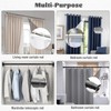 TORIHIKI 4 Pcs Curtain Ring Glide Tape, 16.4 Ft Smooth