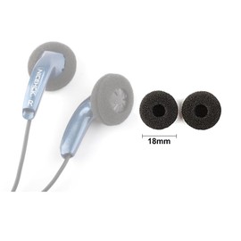 200 Black Sponge Headphone Covers, Replaceable Headphone Sponge Covers, Foam Ear Plug Sponge Covers, Good Sound Insulation, Anti-Drop