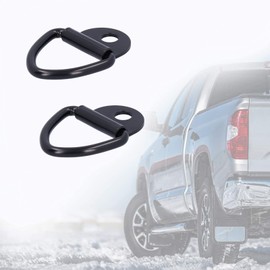 V Ring Tie down Anchor, 2 PCS Steel Heavy Duty Cargo Lashing Rings Trailer Anchor Hook Truck-Bed Load Anchor Truck Tie Downs Car Lashing Ring for Trailers Trucks Vans Boat Rope