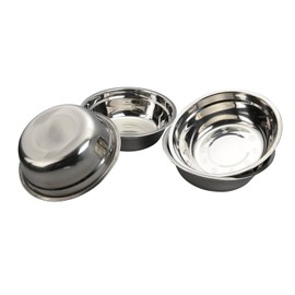 Zopnny Set of 4 Stainless Steel Mixing Bowl, Metal Deep Nesting Salad Bowls