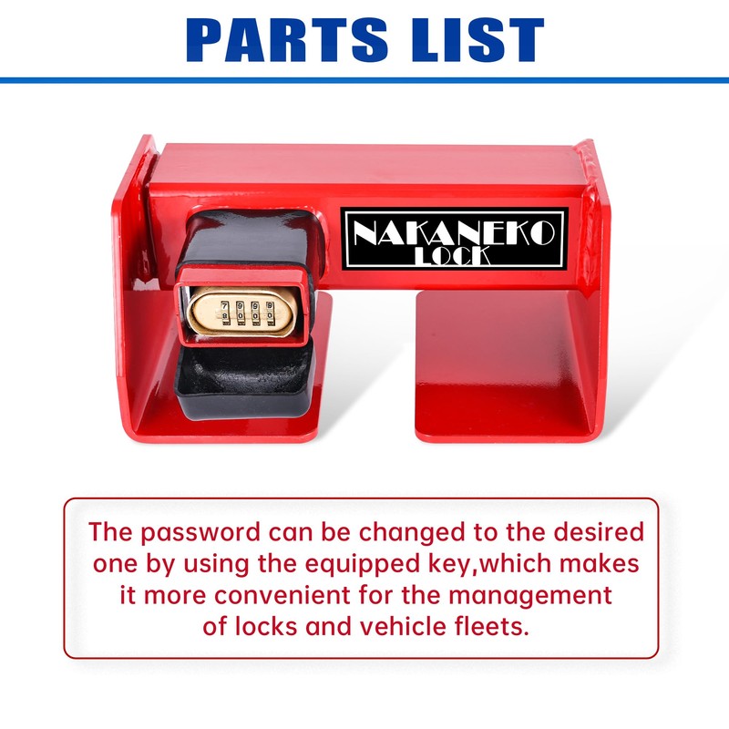 NAKANEKO Container Locks, Heavy Duty Cargo Lock, Container Door Locks,