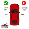 Driver Side Mirror Replacement Glass with Adhesive Pads for 2011-2014
