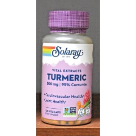 Solaray Turmeric Root Extract 300 mg 120 Capsules 320mg 120 VegCaps Extracts