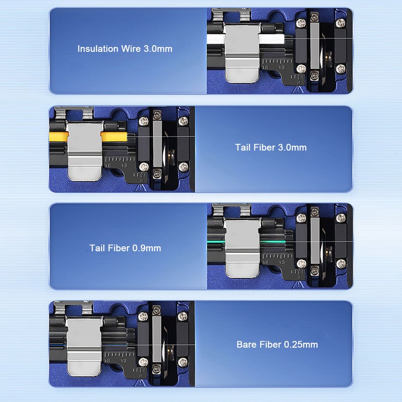 Optical Fiber Cleaver High Accuracy Automatic Return Fiber Cutter Cold