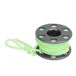 Scuba Diving Reel with SS316 Anti Twist Device Waterproof Spool Finger Reel for Safety Underwater Diving Snorkeling Silver