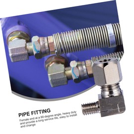 TEHAUX 3sets Quality 90 Degree Street Elbow Fitting Air Tank Compressor Nickel-plated Quick Connector 4pcs*3