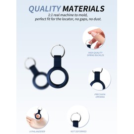 (2 Pack) Case for MiLi MiTag Smart Tag - Durable, Eco-Friendly, Shockproof, Easy-to-Remove and Anti-Lost Design, Blue